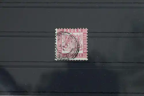 Altdeutschland Baden 18 gestempelt mit Nummernstempel #WN575