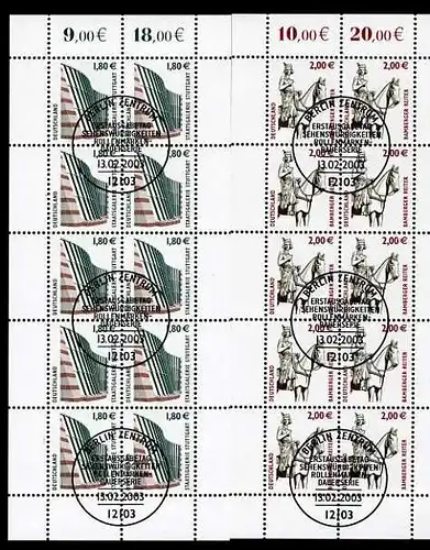 Bund Zehnerbogen 2313-2314 gestempelt Berlin #IN954