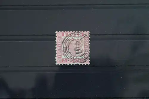 Altdeutschland Baden 18 gestempelt mit Nummernstempel #WN566
