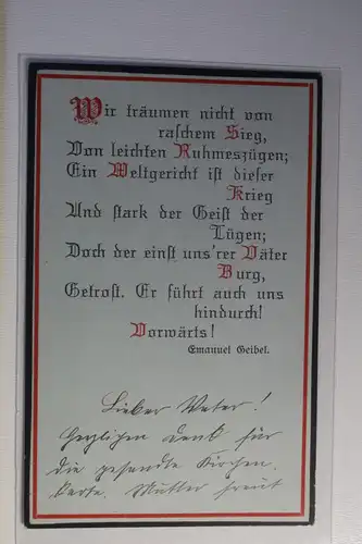 AK Deutschland Grußkarte 1914 #PK962
