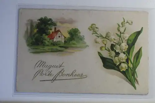 AK Frankreich Muguet Porte Bonheur #PL045