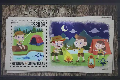 Zentralafrikanische Republik Blatt aus 2019 postfrisch #WQ677