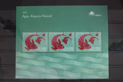 Portugal Block 168 mit 2503 postfrisch Europa Lebensspender Wasser #WL927