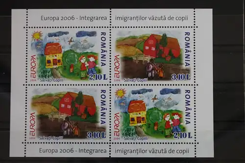Rumänien Block 374 I mit 6065-6066 postfrisch Europa Integration #WL959