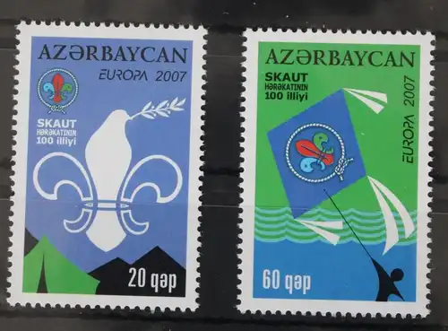 Aserbaidschan 679-680 postfrisch Europa Pfadfinder #WK977
