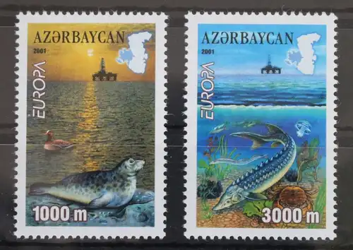 Aserbaidschan 494-495 postfrisch Europa Lebensspender Wasser #WL914