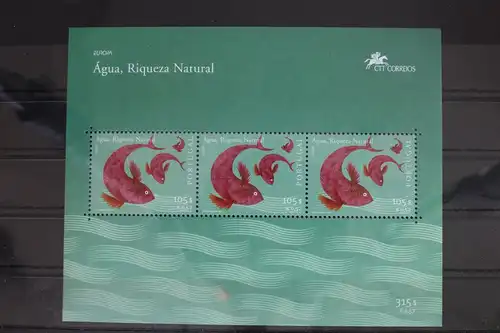 Portugal Block 168 mit 2503 postfrisch Europa Lebensspender Wasser #WL926