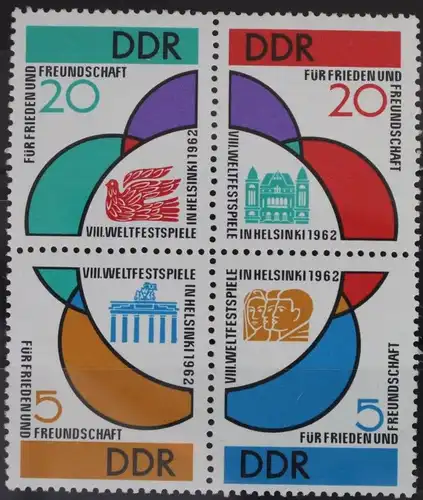 DDR 901-904 postfrisch Viererblock #WP508