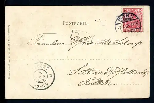 AK Bonn Poststraße mit Hotel Continental 1903 #1C298