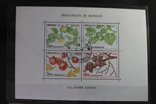 Monaco Block 18 mit 1502-1505 gestempelt #WP959