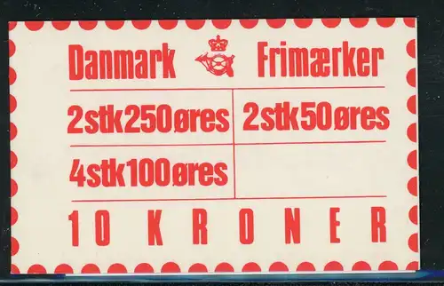 Dänemark Markenheft 30 postfrisch Königshaus #1B341