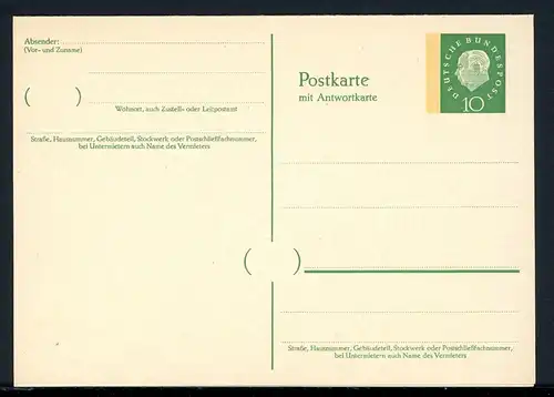 Bund Ganzsache P 45 II ungebraucht #1C281