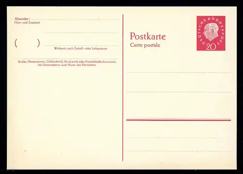 Bund Ganzsache P 38 ungebraucht #1C275