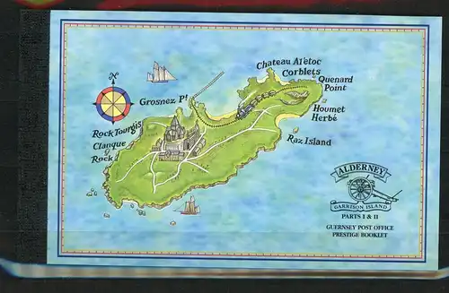 Alderney Markenheft 6 postfrisch Segelschiffe #1B323