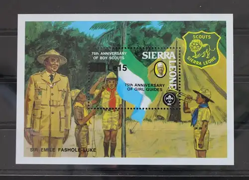 Sierra Leone Block 32 mit 826 postfrisch #WH531