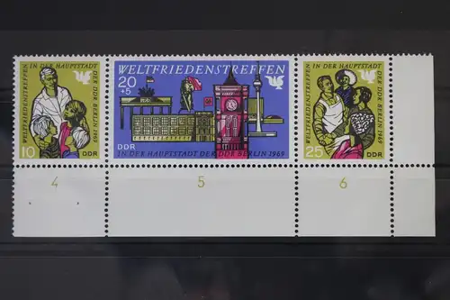 DDR 1478-1480 postfrisch Dreierstreifen #WR952