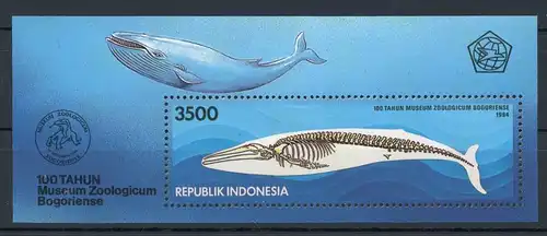 Indonesien Block 97 postfrisch Wale #HK809