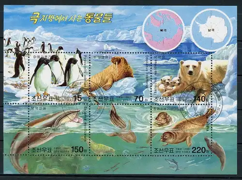 Korea Block 559 postfrisch Tiere der Arktis/Antarktis #HK817