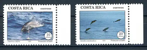 Costa Rica 1417-1418 postfrisch Delfine #HK781