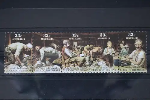 Australien 979-983 postfrisch Fünferstreifen #WH977