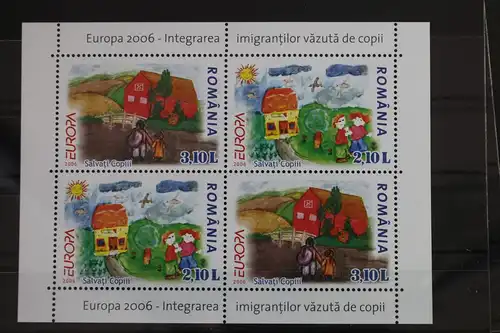 Rumänien Block 374 II mit 6065-6066 postfrisch Europa Integration #WL963