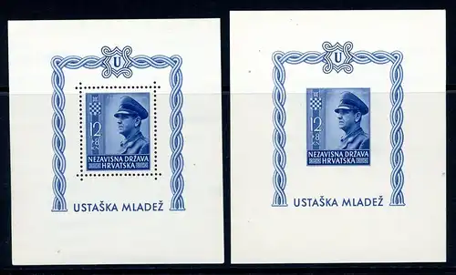 Kroatien Block 102 A+B postfrisch #1C596