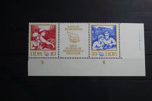 DDR 1761-1762 postfrisch Dreierstreifen #WQ134