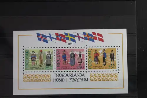 Färöer Inseln Block 1 mit 90-92 postfrisch #WP879