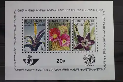 Belgien Block 32 mit 1375I-1377I postfrisch Blumen #WP825