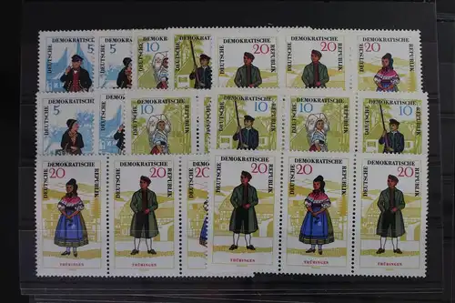 DDR W Zd 144 - W Zd 155 postfrisch Zusammendrucke #WP654