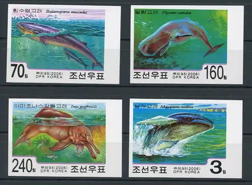 Korea 5140-5143 ungezähnt postfrisch Wale #HK818