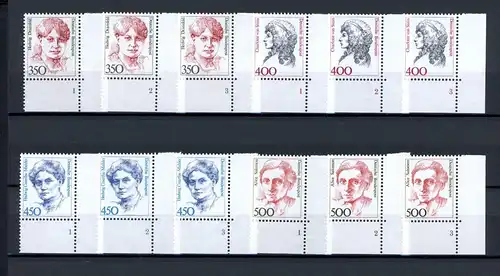 Bund DS Frauen bis 1998 1304 ff postfrisch Formnummer/ FN 1-3 #JE837