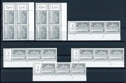 Berlin 6 verschiedene 140 y DZ postfrisch #1C556