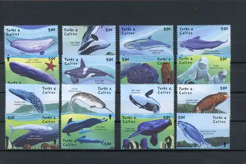 Turks und Caicos Inseln 1594-1609 postfrisch Wale #IN045