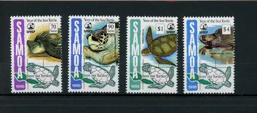 Samoa 812-15 postfrisch Schildkröte #IN059