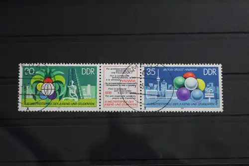 DDR 2345 - 2346 gestempelt Dreierstreifen #WQ297