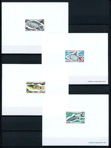 Tschad 282-285 Edl postfrisch Fische #1C756