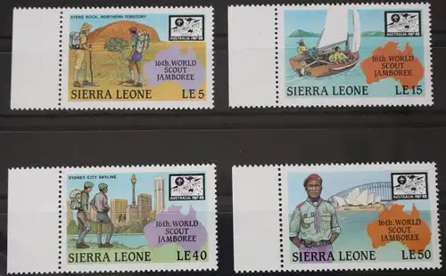 Sierra Leone 1046-1049 postfrisch Pfadfinder #WS215