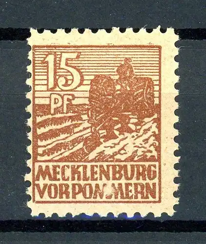 SBZ Mecklenburg-Vorpommern 37 z a PLF V postfrisch gepr. Kramp #IX682