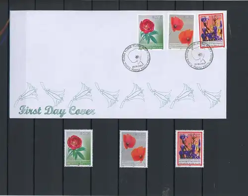 Kosovo 28-30 Blumen Ersttagesbrief/FDC #JE637