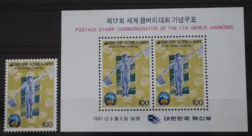Korea Block 562 mit 1678 postfrisch Pfadfinder #WS334