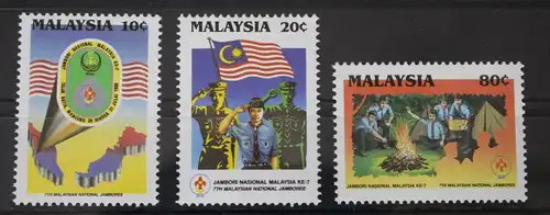 Malaysia 400-402 postfrisch Pfadfinder #WT288