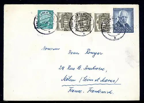 Bund/ Berlin 176 ff Mischfrankatur #1C764