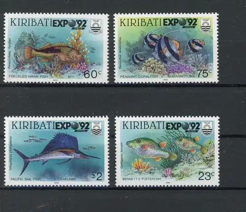 Kiribati 554-555, 57, 70 postfrisch Fische #IN001