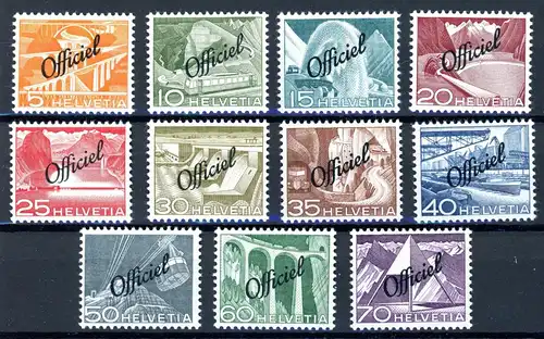 Schweiz Dienstmarke 64-74 postfrisch #IX657