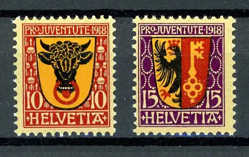 Schweiz 143-144 postfrisch Pro Juventute #1C707