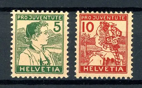 Schweiz 128-129 postfrisch Pro Juventute #1C704