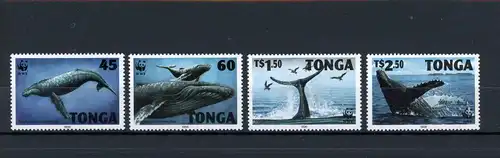 Tonga 1400-1403 postfrisch Wale #IN040