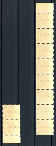 Schweiz Rollenmarken 502 R postfrisch 10er Streifen getrennt #GJ475