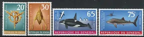 Senegal 526-529 postfrisch Wale, Muscheln #1B390